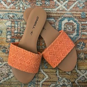 O’Neill Orange Pattern Slides